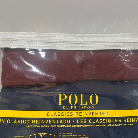 Ralph Lauren Polo, Men’s Classic Fit, V Neck Shirt, 3 Pack - Picture 4 of 6